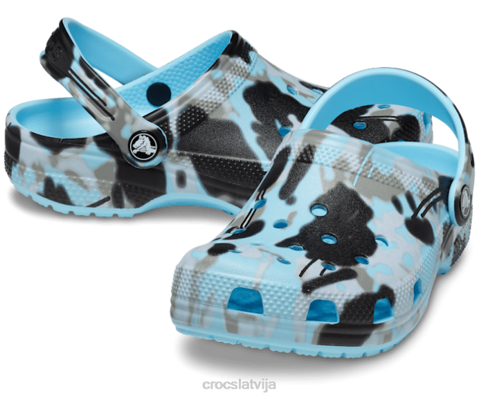 klasisks aerosols camo tupele bērni Crocs kurpes N46T631 arktisks