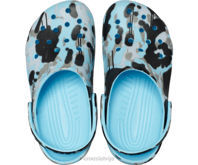 klasisks aerosols camo tupele bērni Crocs kurpes N46T631 arktisks