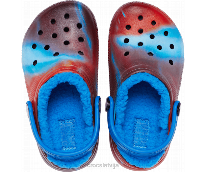 klasisks izklāta no šīs pasaules koka tupele bērni Crocs kurpes N46T649 spilgts kobalts