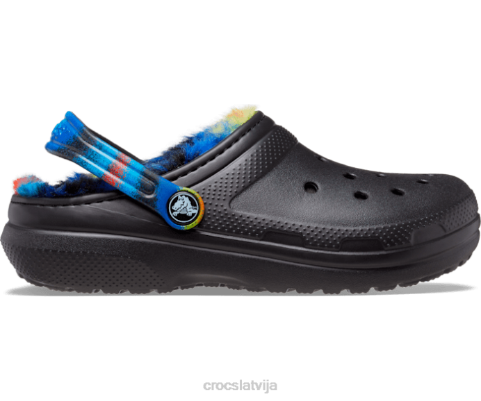 klasisks odere izsmidzināms krāsvielu tupele bērni Crocs kurpes N46T645 melns/multi