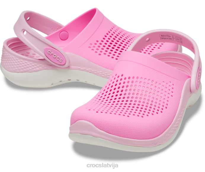 literide 360 ​​koka tupele bērni Crocs kurpes N46T556 taffy pink/ballerina pink