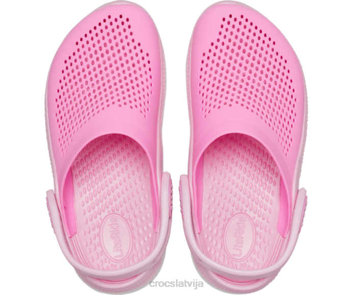 literide 360 ​​koka tupele bērni Crocs kurpes N46T556 taffy pink/ballerina pink