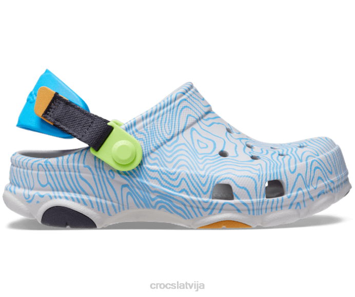 visurgājējs topogrāfiskais aizsprostojums bērni Crocs kurpes N46T592 atmosfēra/multi