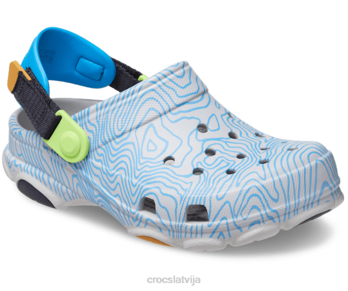 visurgājējs topogrāfiskais aizsprostojums bērni Crocs kurpes N46T611 atmosfēra/multi