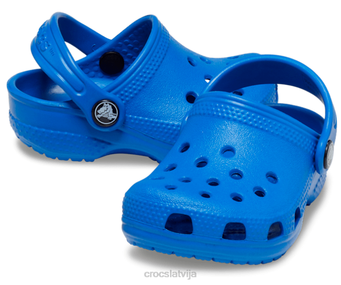 zīdaiņu mazo tupele bērni Crocs kurpes N46T640 zila skrūve