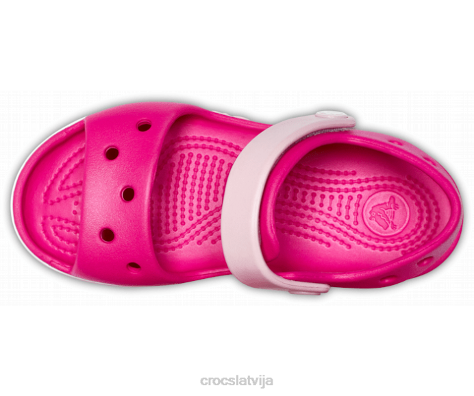 bayaband sandales bērni Crocs kurpes N46T686 konfektes rozā