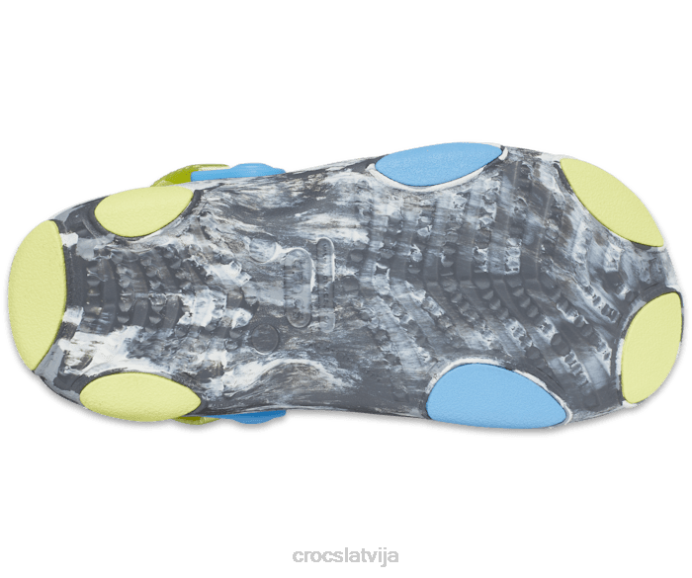 klasiskas visurgājējas marmora sandales bērni Crocs kurpes N46T699 šīfera pelēks