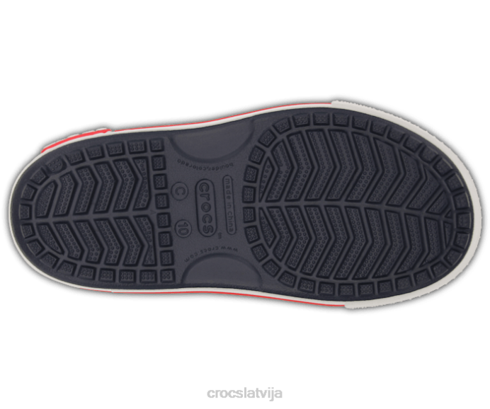 pirmsskolas josla ii sandales bērni Crocs kurpes N46T700 tumši/balts