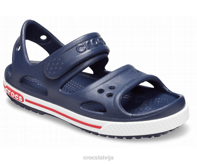 pirmsskolas josla ii sandales bērni Crocs kurpes N46T700 tumši/balts