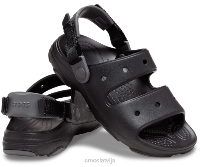 visurgājējas sandales bērni Crocs kurpes N46T689 melns