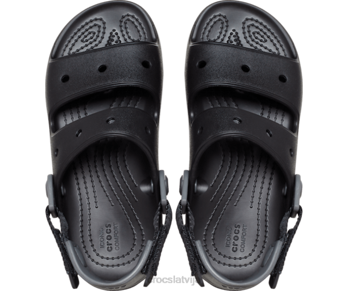 visurgājējas sandales bērni Crocs kurpes N46T689 melns