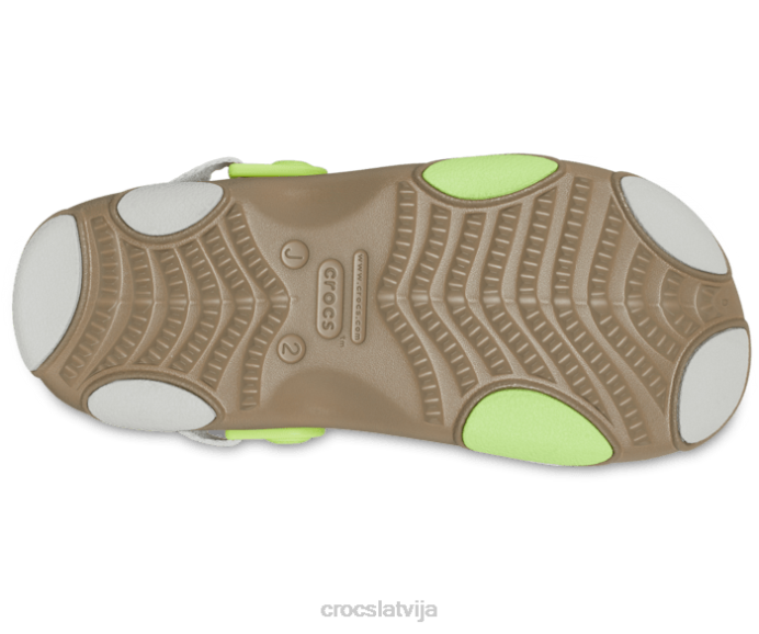 visurgājējas sandales bērni Crocs kurpes N46T690 haki/multi