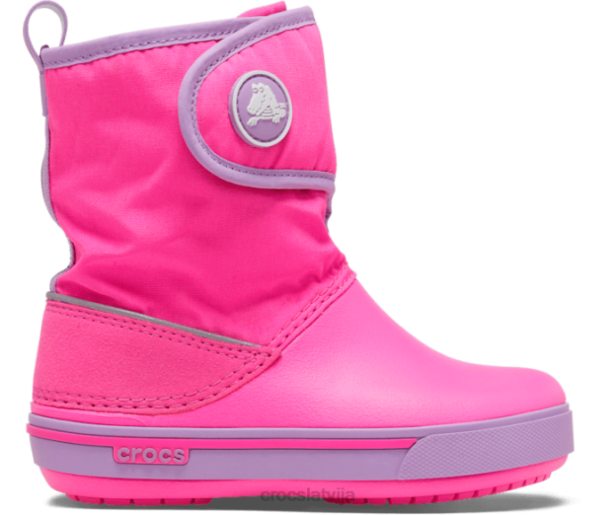 band ii.5 gust boot bērni Crocs kurpes N46T661 elektriskā rozā/orhideja