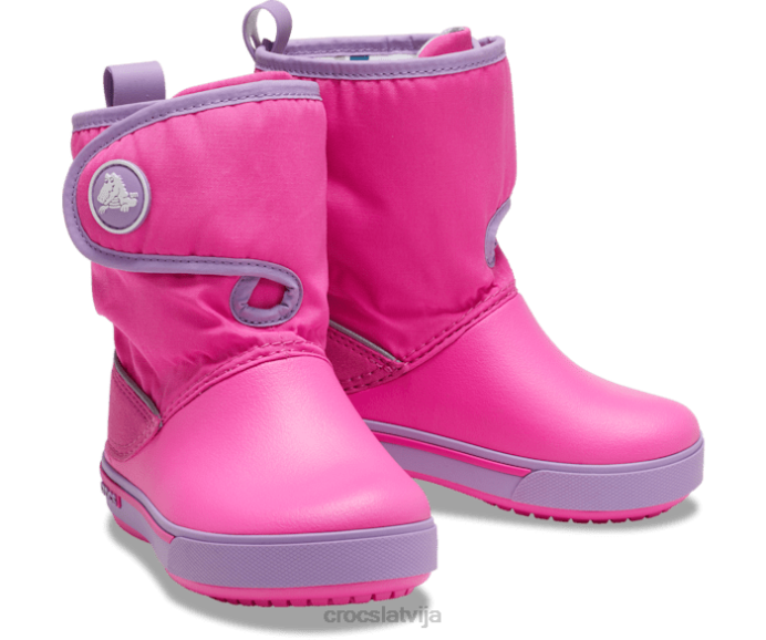 band ii.5 gust boot bērni Crocs kurpes N46T661 elektriskā rozā/orhideja