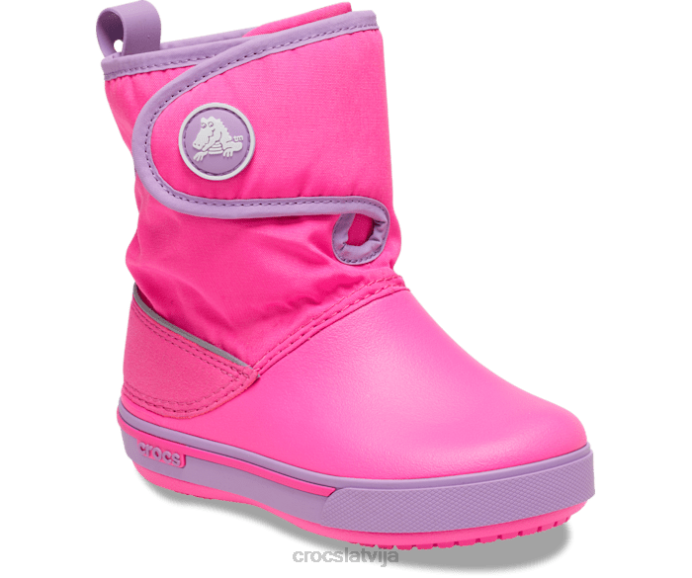 band ii.5 gust boot bērni Crocs kurpes N46T661 elektriskā rozā/orhideja