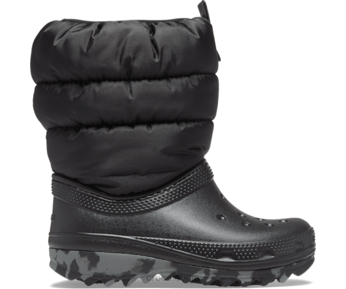 klasisks neo puff zābaks bērni Crocs kurpes N46T662 melns