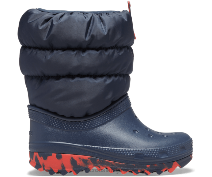 klasisks neo puff zābaks bērni Crocs kurpes N46T668 flote