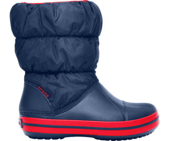 ziemas pufs zābaks bērni Crocs kurpes N46T656 tumšs/sarkans