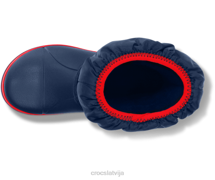 ziemas pufs zābaks bērni Crocs kurpes N46T656 tumšs/sarkans