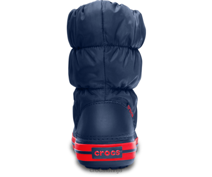 ziemas pufs zābaks bērni Crocs kurpes N46T656 tumšs/sarkans