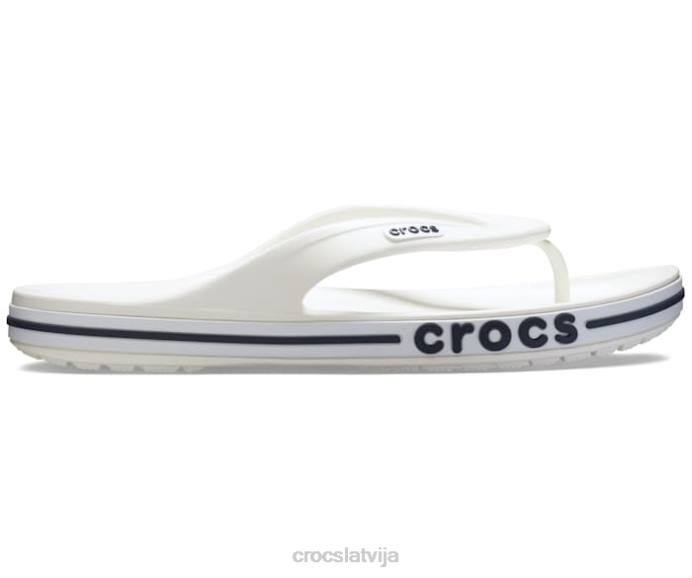 bayaband flip sievietes Crocs kurpes N46T248 balts/navy