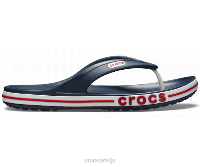 bayaband flip sievietes Crocs kurpes N46T249 navy/pipari