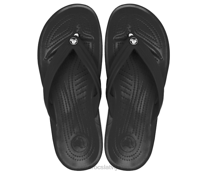 joslas flip sievietes Crocs kurpes N46T238 melns