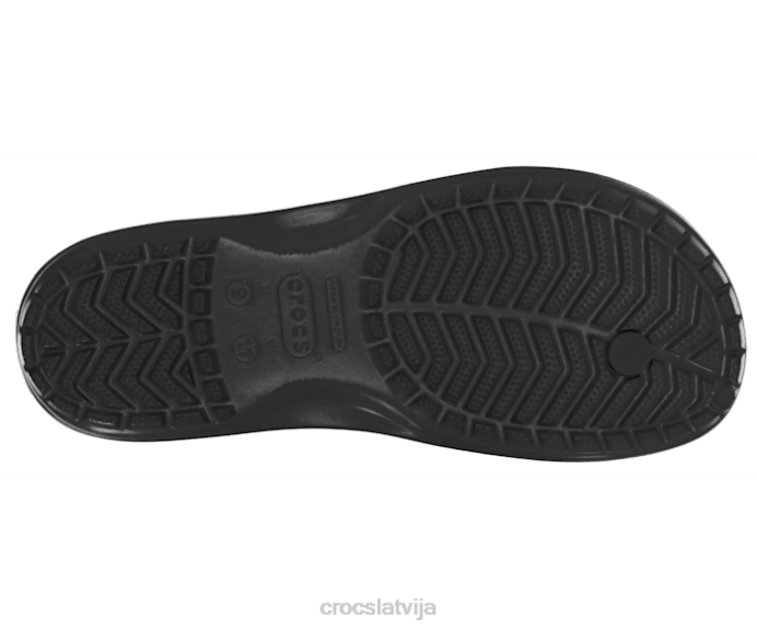 joslas flip sievietes Crocs kurpes N46T238 melns