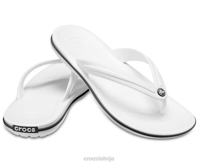 joslas flip sievietes Crocs kurpes N46T239 balts