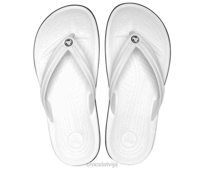 joslas flip sievietes Crocs kurpes N46T239 balts
