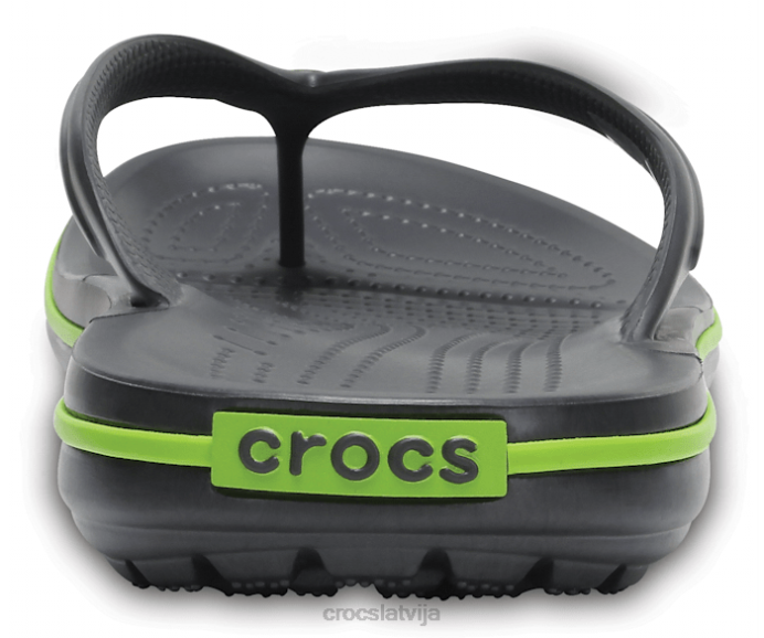 joslas flip sievietes Crocs kurpes N46T241 grafīts/voltu zaļš