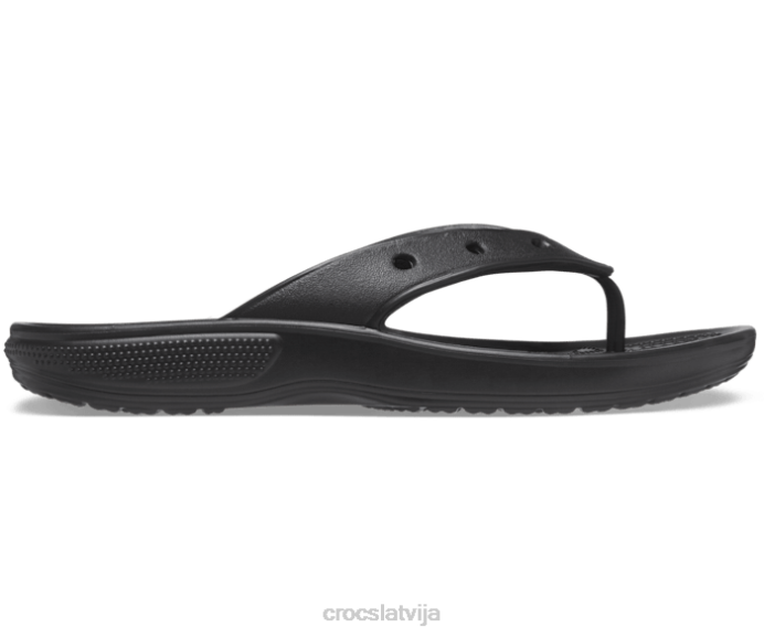 klasisks flips sievietes Crocs kurpes N46T252 melns
