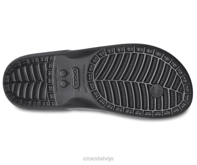 klasisks flips sievietes Crocs kurpes N46T252 melns