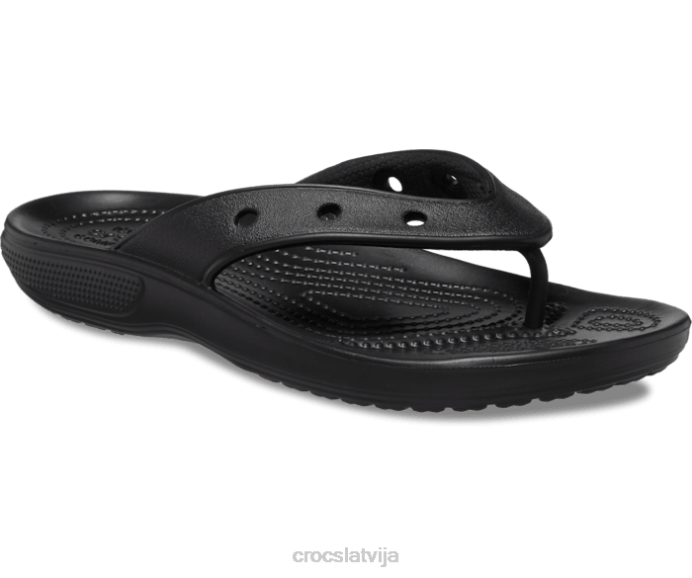 klasisks flips sievietes Crocs kurpes N46T252 melns