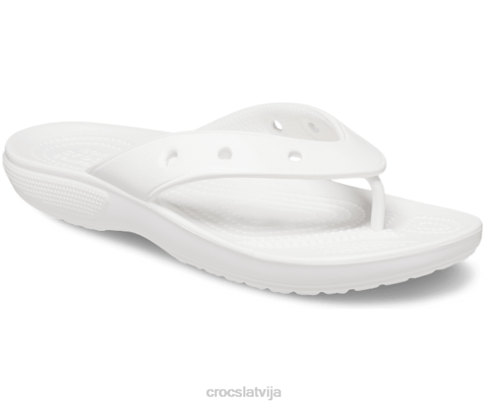 klasisks flips sievietes Crocs kurpes N46T253 balts