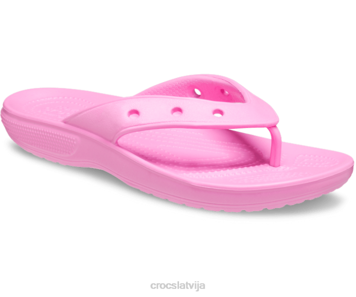 klasisks flips sievietes Crocs kurpes N46T256 taffy rozā