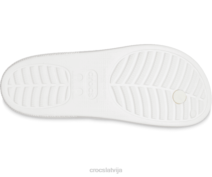 klasisks platformas flips sievietes Crocs kurpes N46T258 balts