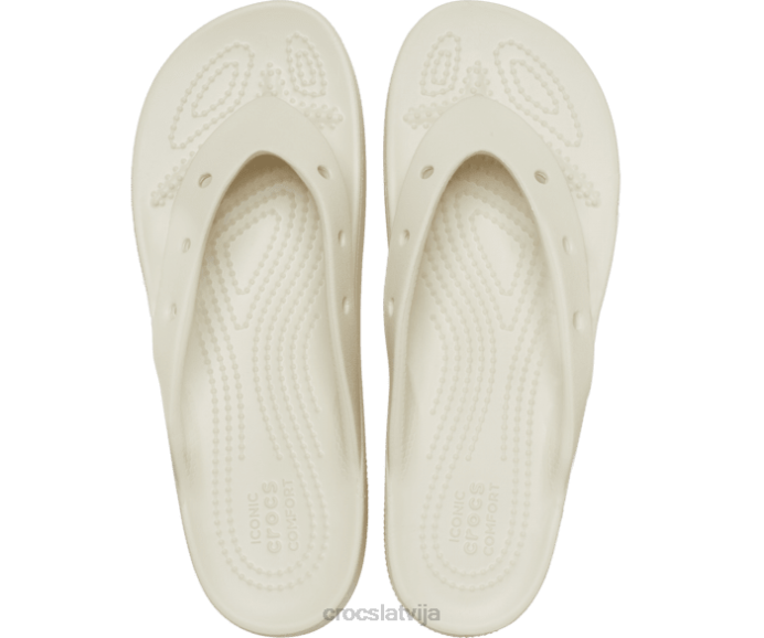 klasisks platformas flips sievietes Crocs kurpes N46T259 kaulu