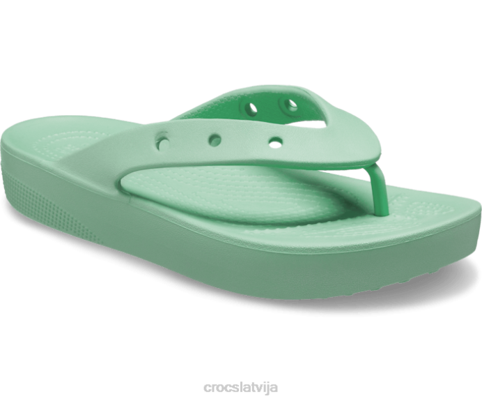klasisks platformas flips sievietes Crocs kurpes N46T367 nefrīta akmens