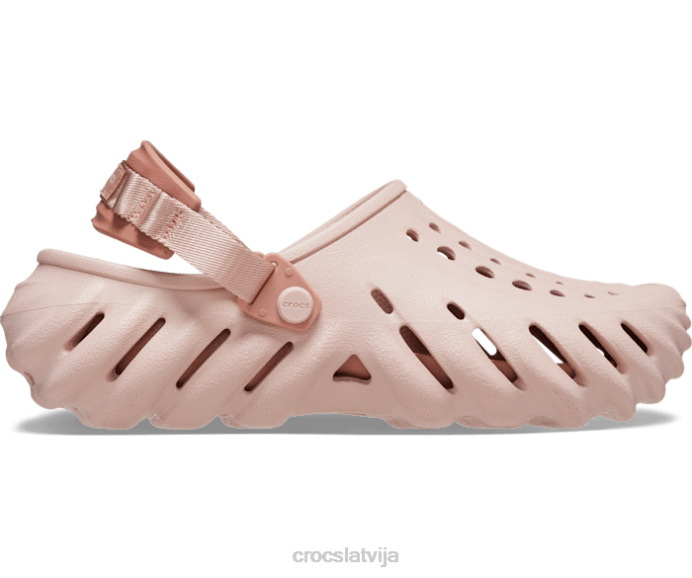 atbalss aizsprostojums sievietes Crocs kurpes N46T3 rozā māls