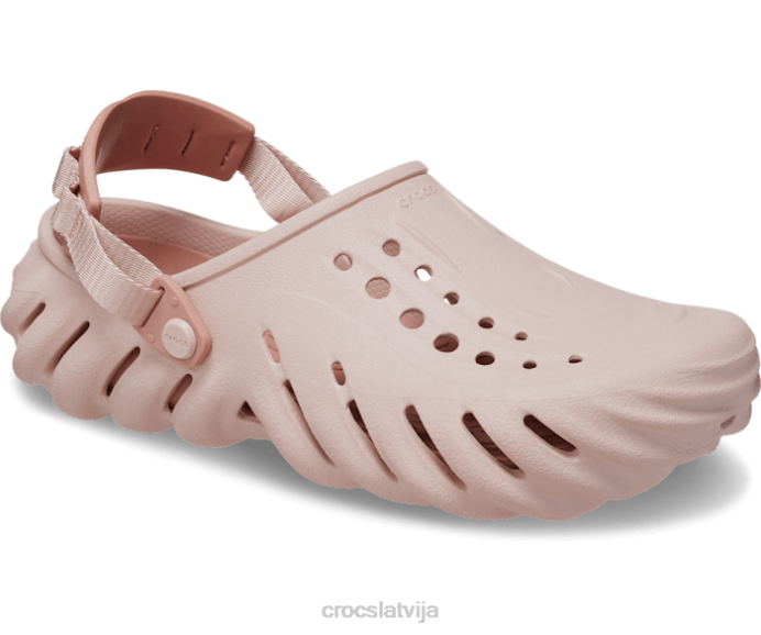 atbalss aizsprostojums sievietes Crocs kurpes N46T3 rozā māls