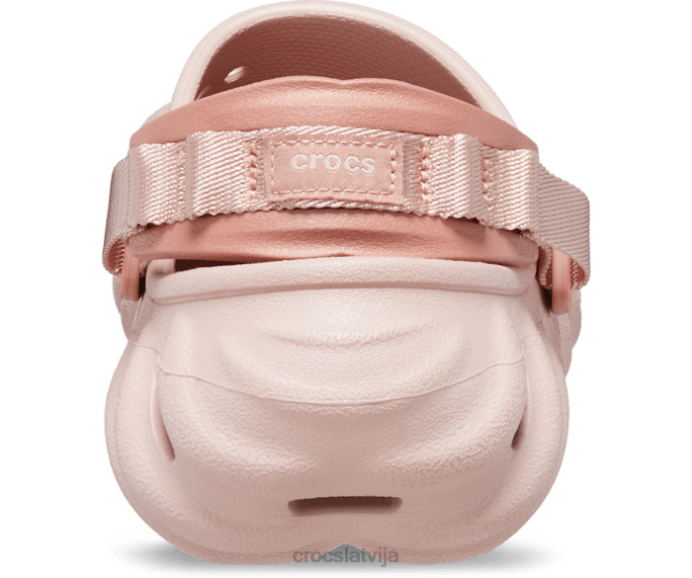 atbalss aizsprostojums sievietes Crocs kurpes N46T3 rozā māls