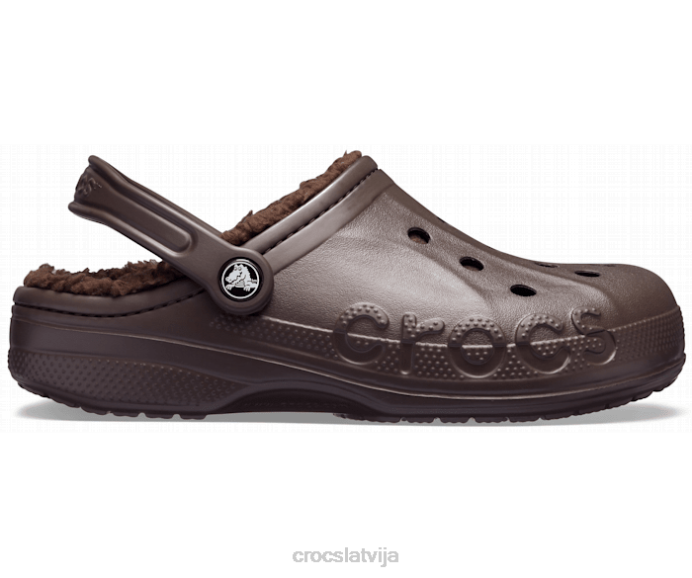 baya izklāta koka tupele sievietes Crocs kurpes N46T188 espresso