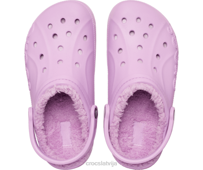 baya izklāta koka tupele sievietes Crocs kurpes N46T190 orhideja