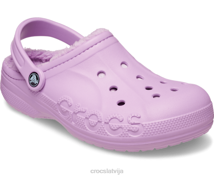 baya izklāta koka tupele sievietes Crocs kurpes N46T190 orhideja