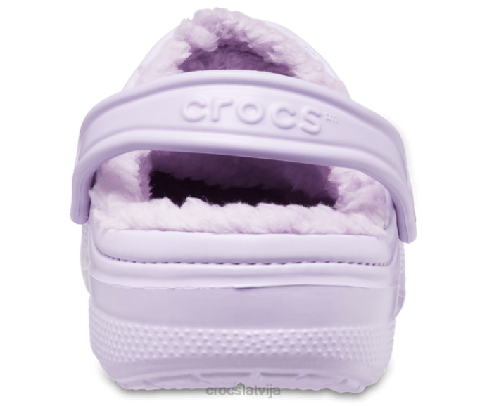 baya izklāta koka tupele sievietes Crocs kurpes N46T191 lavandas