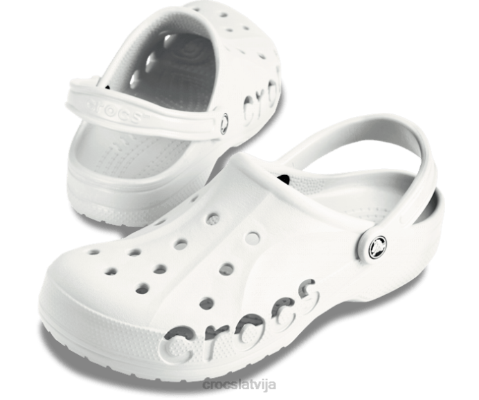 baya koka tupele sievietes Crocs kurpes N46T78 balts