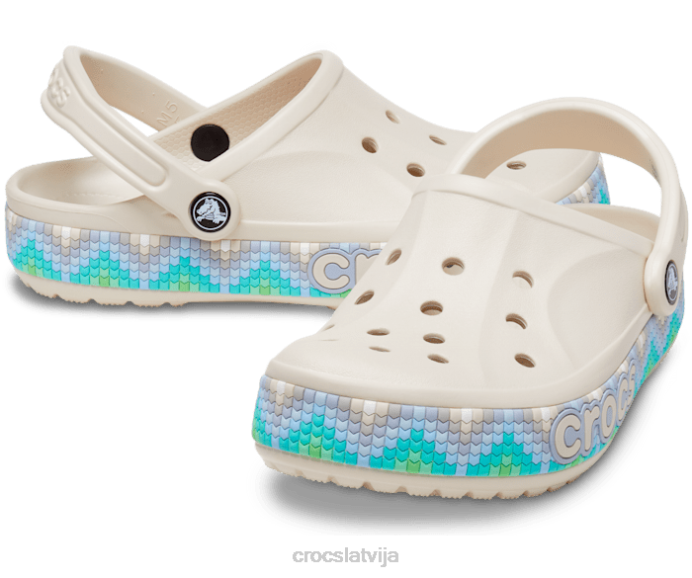 bayaband chevron joslas tupele sievietes Crocs kurpes N46T145 apmetums/multi