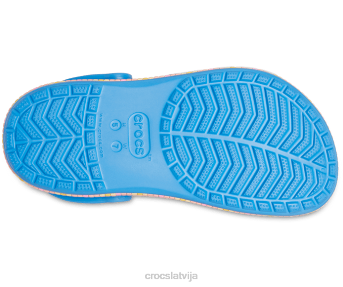 bayaband chevron joslas tupele sievietes Crocs kurpes N46T146 pulveris zils/multi