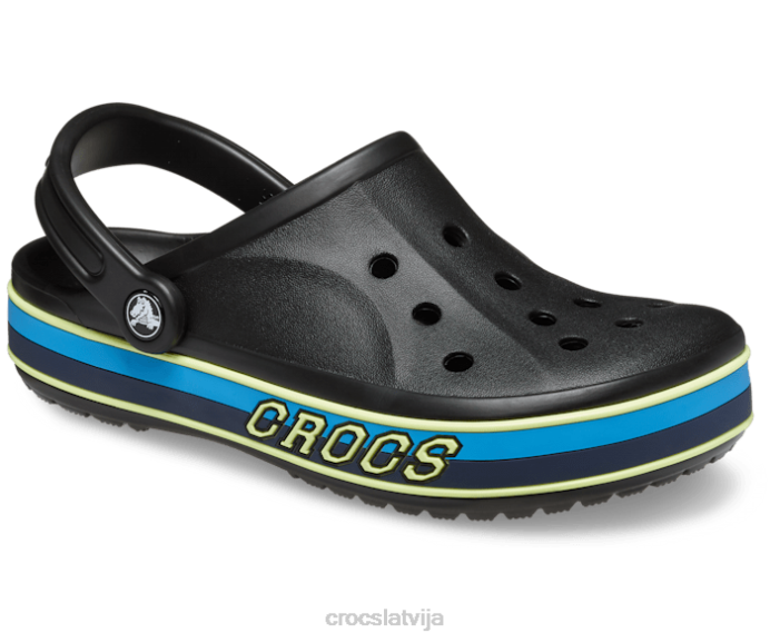 bayaband sporta joslas koka tupele sievietes Crocs kurpes N46T120 melns/multi